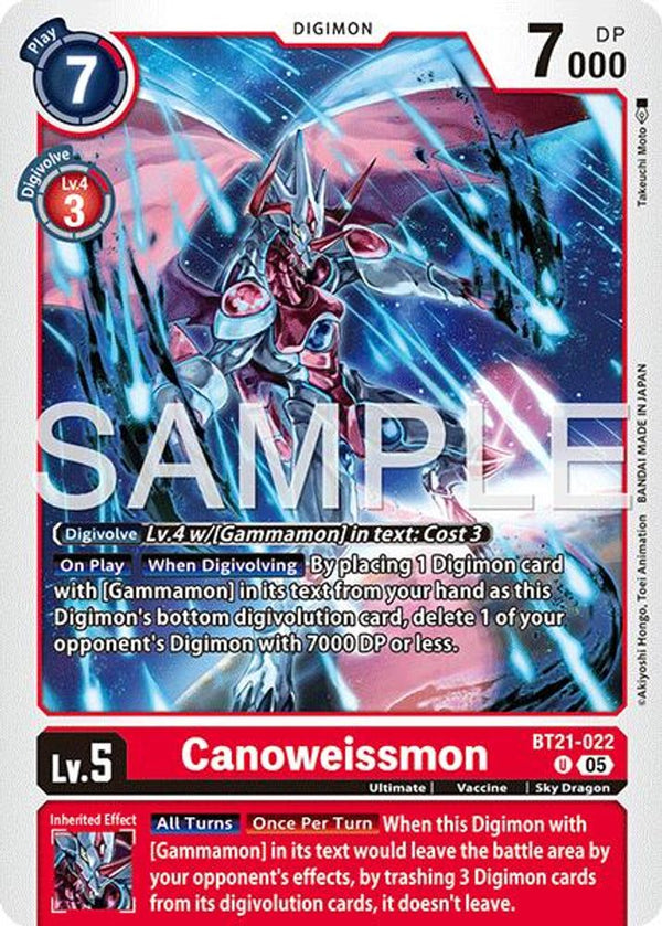 Canoweissmon (Foil Reprint) - BT21-022 - Uncommon
