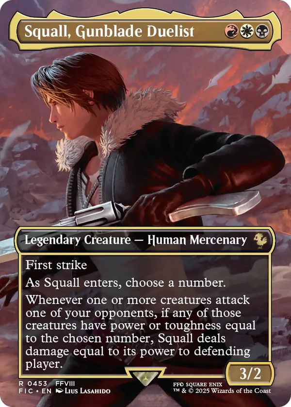 Squall, Gunblade Duelist - Borderless (FIC)
