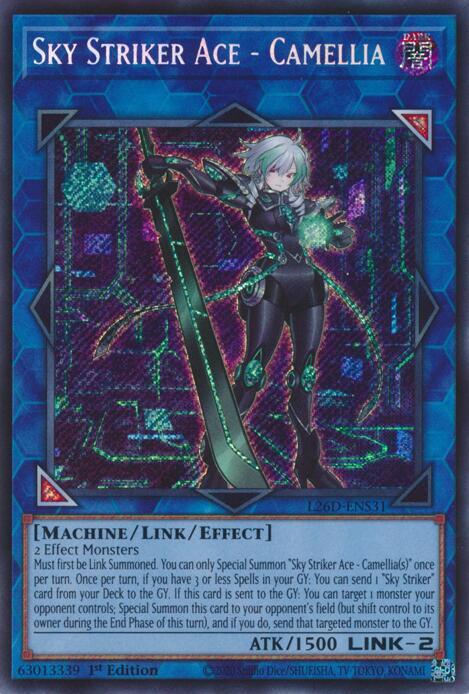 Sky Striker Ace - Camellia (Secret Rare) - L26D-ENS31 - Secret Rare - 1st Edition