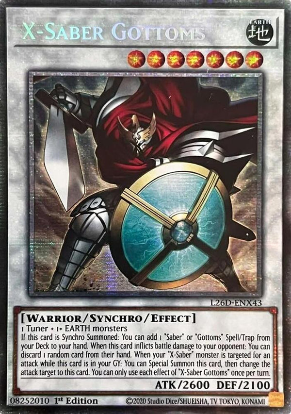 X-Saber Gottoms - L26D-ENX43 - Starlight Rare - 1st Edition