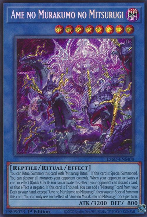 Ame no Murakumo no Mitsurugi (Secret Rare) - L26D-ENM08 - Secret Rare - 1st Edition