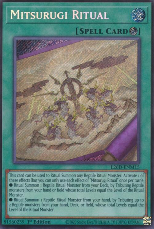 Mitsurugi Ritual (Secret Rare) - L26D-ENM15 - Secret Rare - 1st Edition