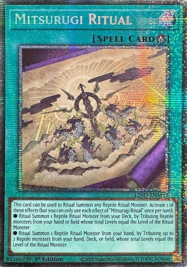 Mitsurugi Ritual - L26D-ENM15 - Starlight Rare - 1st Edition