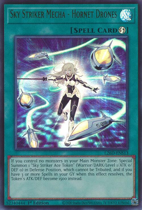 Sky Striker Mecha - Hornet Drones - L26D-ENS13 - Ultra Rare - 1st Edition