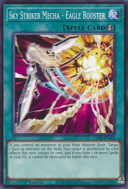 Sky Striker Mecha - Eagle Booster - L26D-ENS15 - Common - 1st Edition
