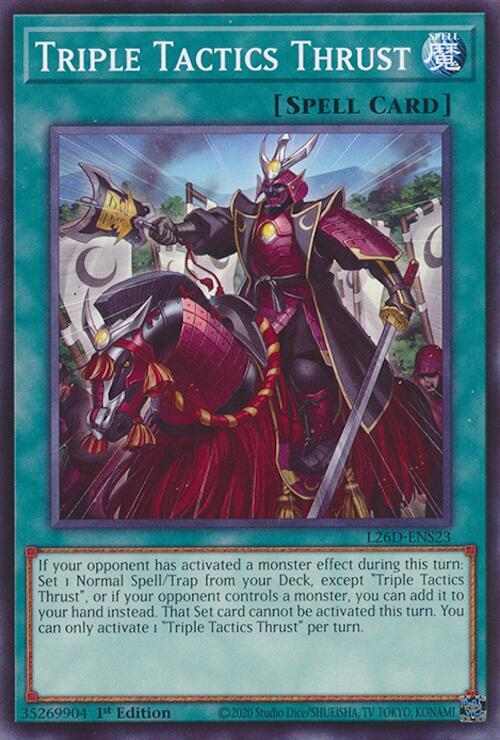 Triple Tactics Thrust - L26D-ENS23 - Common - 1st Edition
