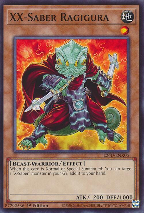 XX-Saber Ragigura - L26D-ENX05 - Common - 1st Edition
