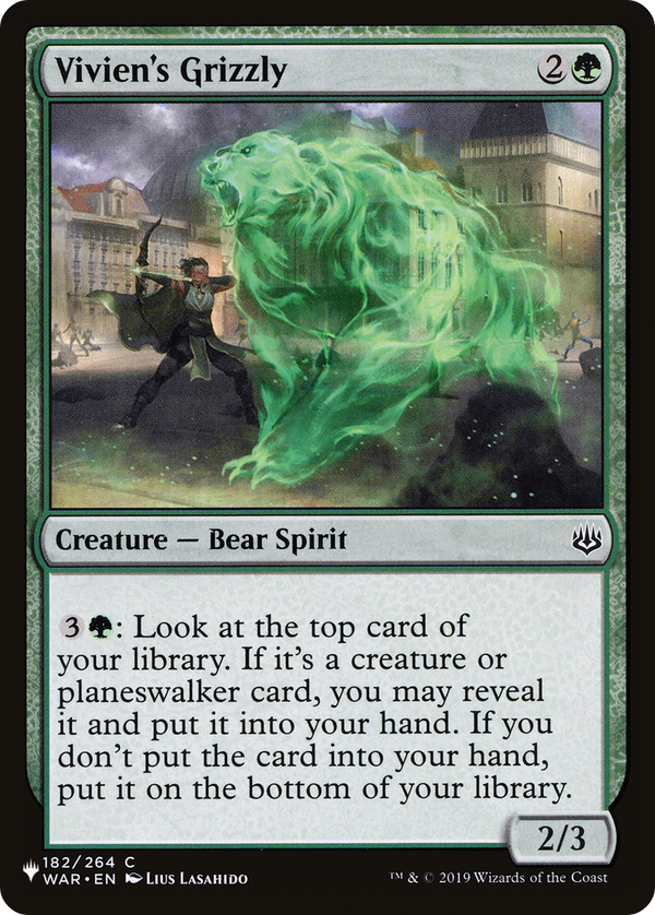 Vivien's Grizzly - WAR Reprint (PLST)