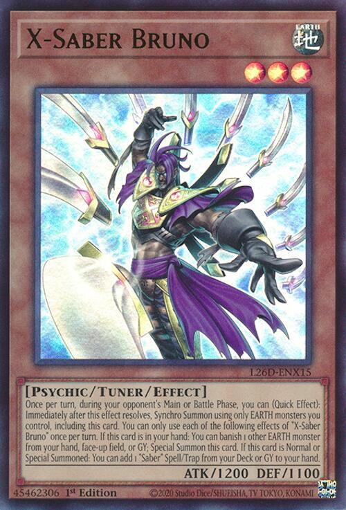 X-Saber Bruno (Ultra Rare) - L26D-ENX15 - Ultra Rare - 1st Edition
