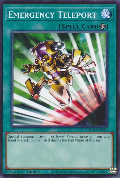 Emergency Teleport - L26D-ENX16 - Common - 1st Edition