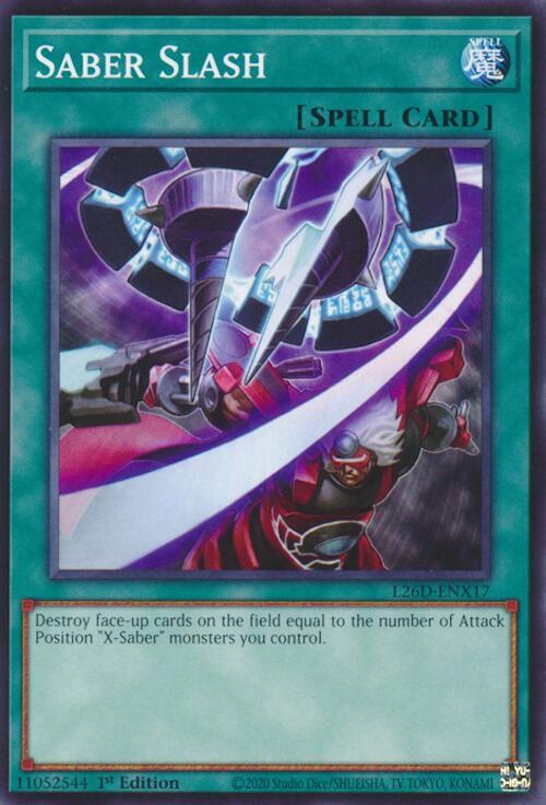 Saber Slash - L26D-ENX17 - Common - 1st Edition