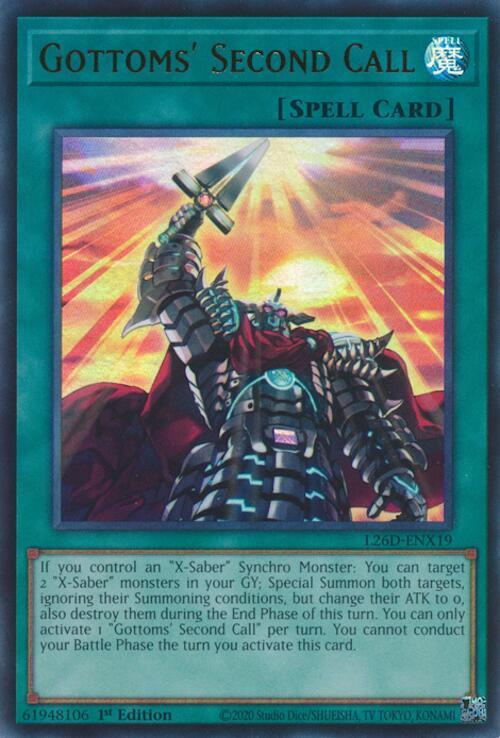 Gottoms' Second Call (Ultra Rare) - L26D-ENX19 - Ultra Rare - 1st Edition