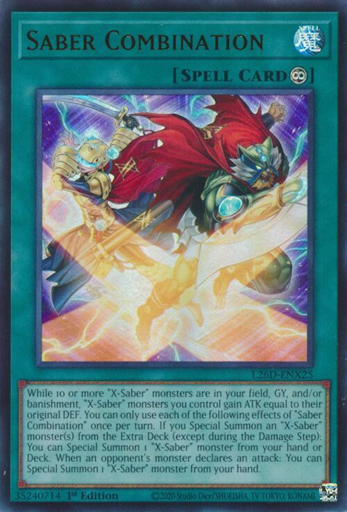 Saber Combination - L26D-ENX25 - Ultra Rare - 1st Edition
