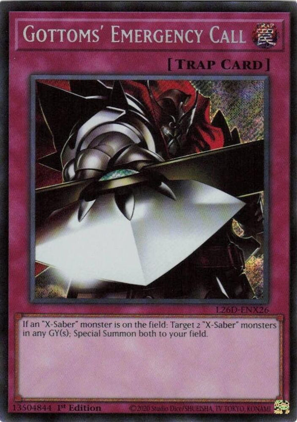 Gottoms' Emergency Call (Secret Rare) - L26D-ENX26 - Secret Rare - 1st Edition