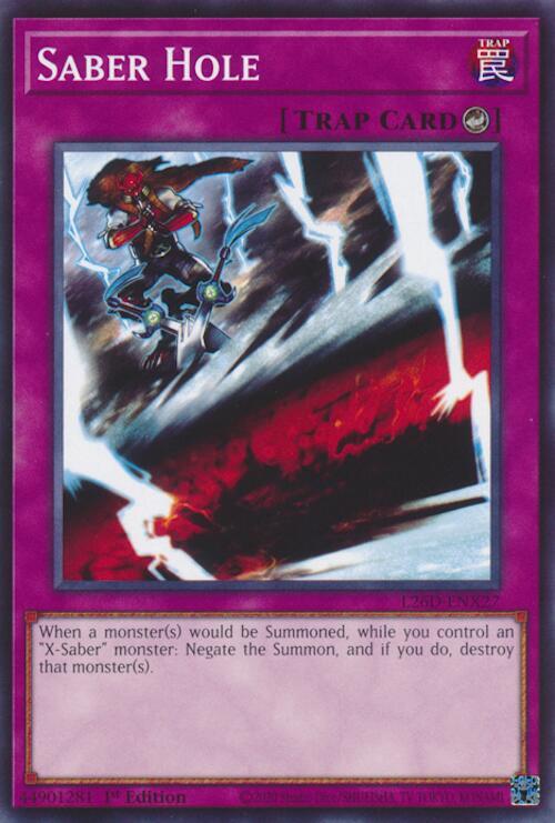 Saber Hole - L26D-ENX27 - Common - 1st Edition