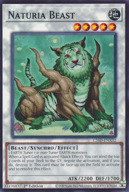 Naturia Beast - L26D-ENX32 - Common - 1st Edition
