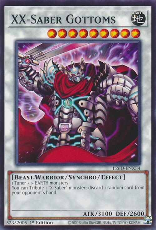 XX-Saber Gottoms - L26D-ENX34 - Common - 1st Edition