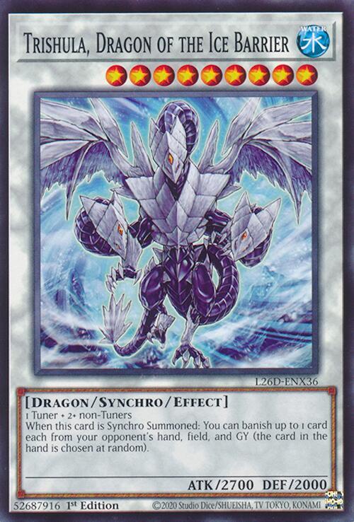 Trishula, Dragon of the Ice Barrier - L26D-ENX36 - Common - 1st Edition
