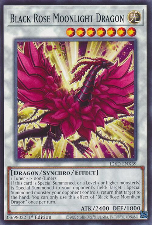 Black Rose Moonlight Dragon - L26D-ENX39 - Common - 1st Edition