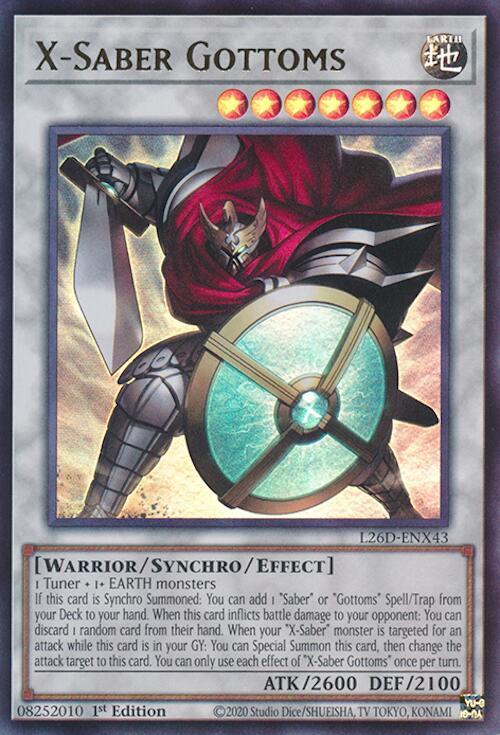 X-Saber Gottoms - L26D-ENX43 - Ultra Rare - 1st Edition