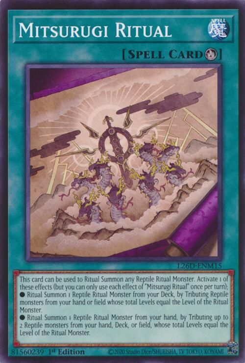 Mitsurugi Ritual - L26D-ENM15 - Common - 1st Edition