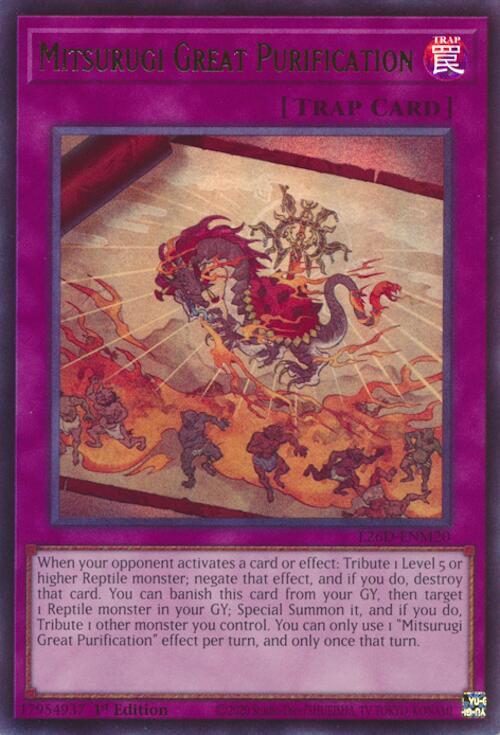 Mitsurugi Great Purification - L26D-ENM20 - Ultra Rare - 1st Edition