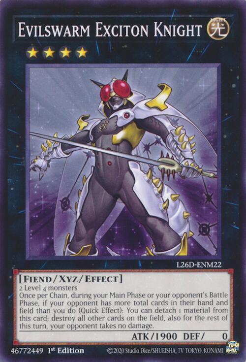 Evilswarm Exciton Knight - L26D-ENM22 - Common - 1st Edition