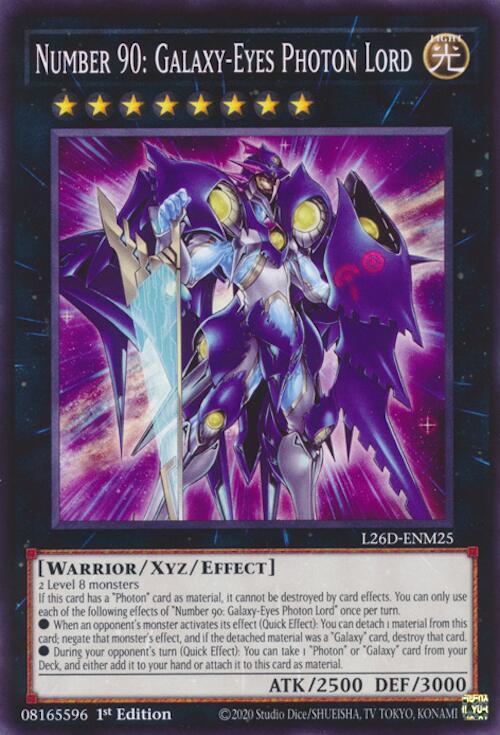 Number 90: Galaxy-Eyes Photon Lord - L26D-ENM25 - Common - 1st Edition