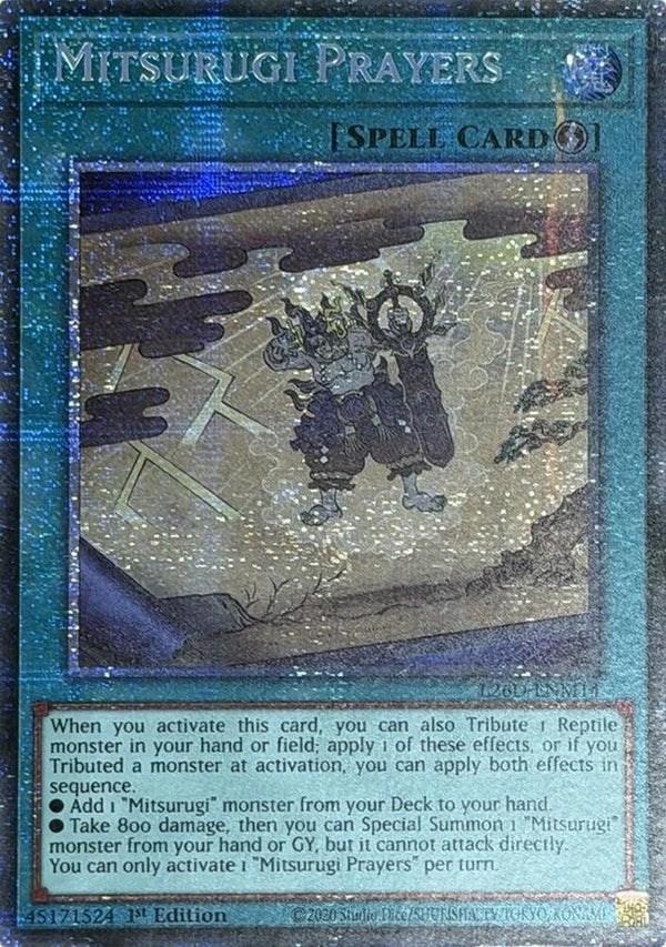 Mitsurugi Prayers - L26D-ENM14 - Starlight Rare - 1st Edition