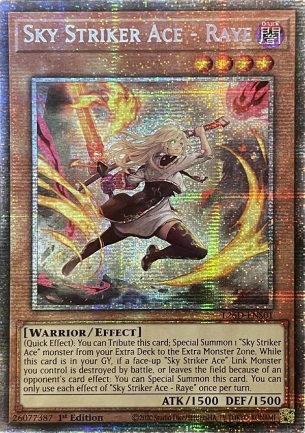Sky Striker Ace - Raye (Alternate Art) - L26D-ENS01 - Starlight Rare - 1st Edition