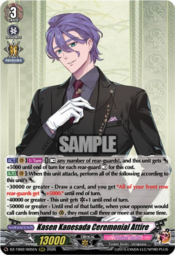 Kasen Kanesada Ceremonial Attire - DZ-TB02/005EN - Triple Rare