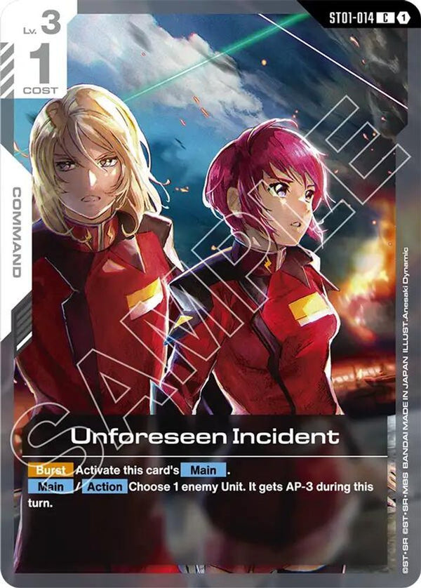 Unforeseen Incident - ST01-014 (ST09 Reprint) - Common