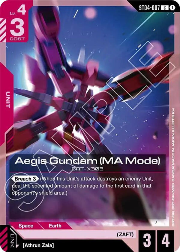 Aegis Gundam (MA Mode) - ST04-007 (ST09 Reprint) - Common