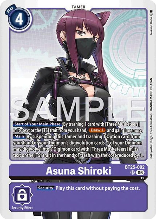 Asuna Shiroki - BT25-092 - Super Rare (Pre-Order)