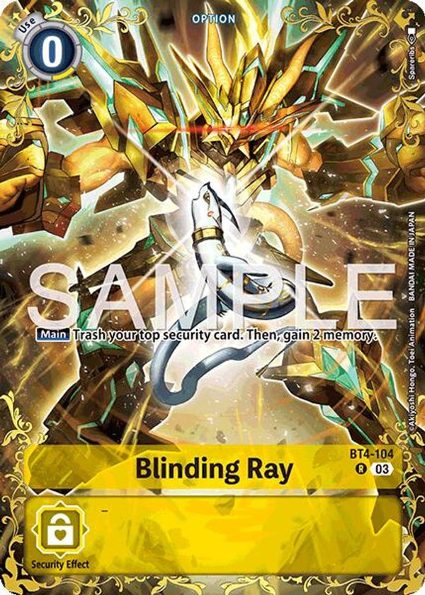 Blinding Ray (BT-25 Alternate Art) - BT4-104 - Rare