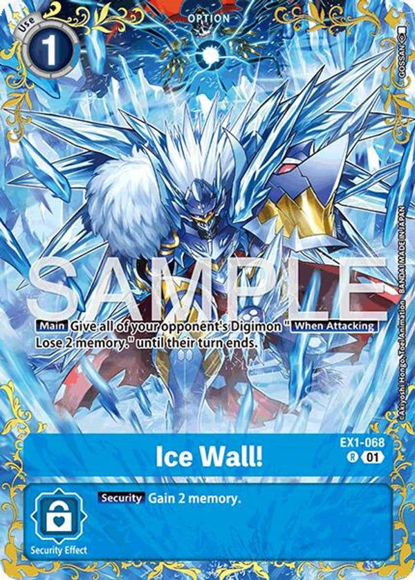 Ice Wall! (BT-25 Alternate Art) - EX1-068 - Rare (Pre-Order)