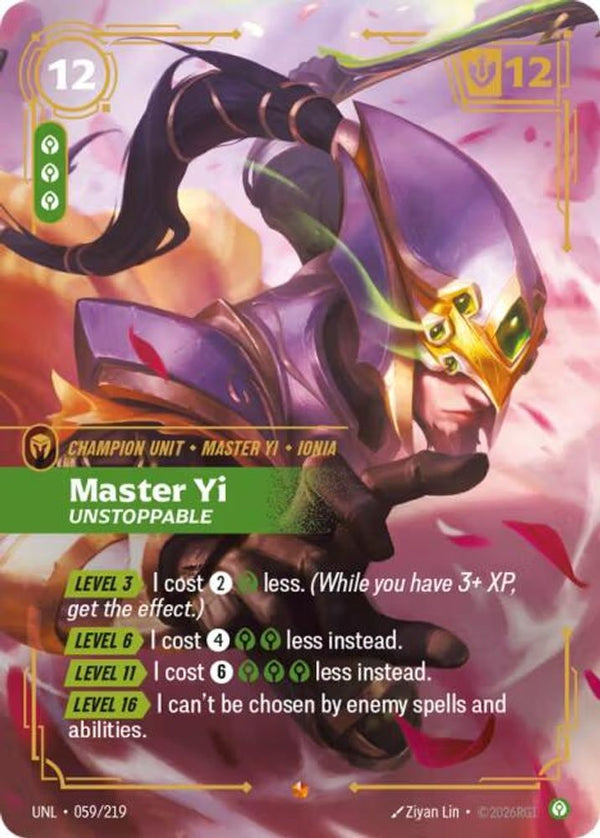 Master Yi - Unstoppable - 059/219 - Epic