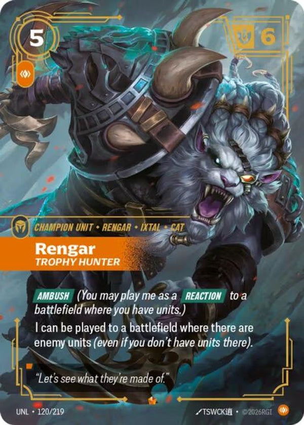 Rengar - Trophy Hunter - 120/219 - Epic