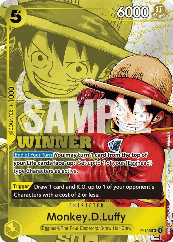 Monkey.D.Luffy (Winner Pack 2026 Vol. 2) - P-106 - Promo