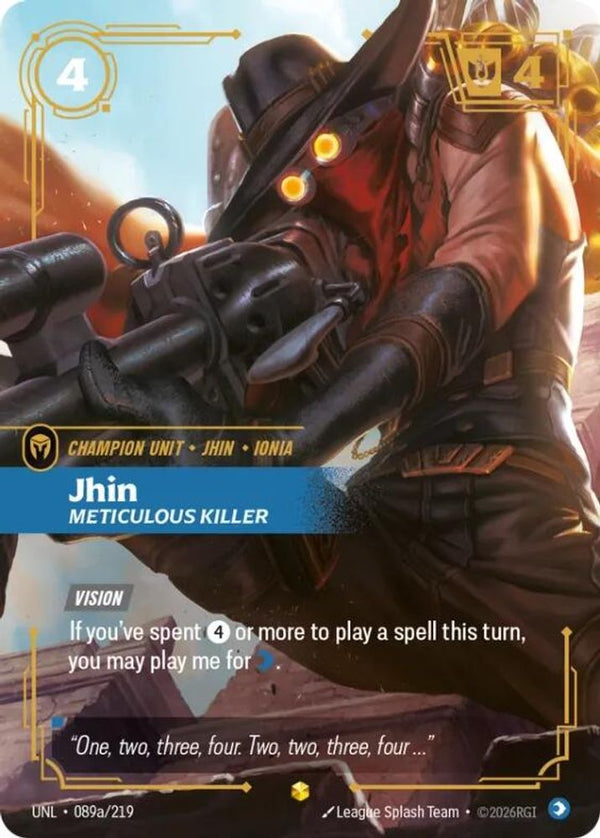 Jhin - Meticulous Killer (Alternate Art) - 089a/219 - Showcase