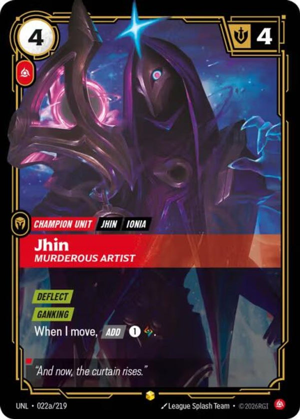 Jhin - Murderous Artist (Alternate Art) - 022a/219 - Showcase