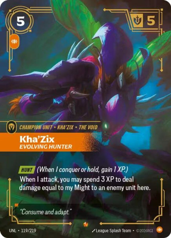 Kha'Zix - Evolving Hunter - 119/219 - Epic
