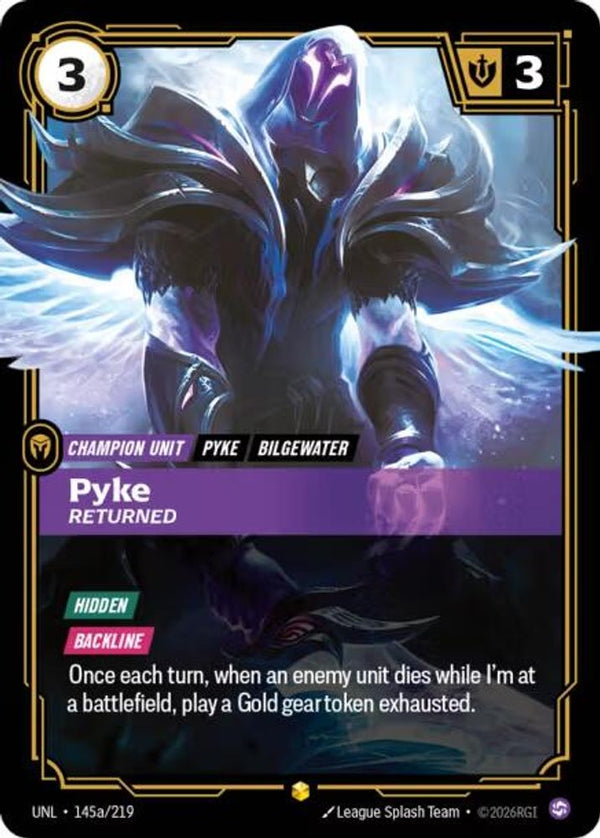 Pyke - Returned (Alternate Art) - 145a/219 - Showcase