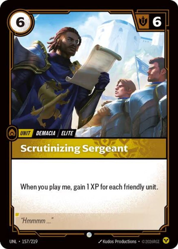 Scrutinizing Sergeant - 157/219 - Common