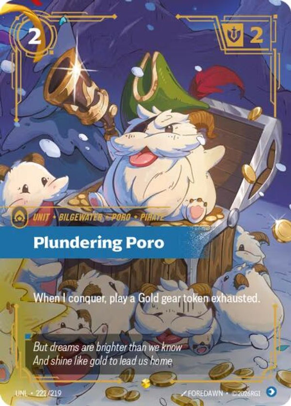 Plundering Poro (Overnumbered) - 222/219 - Showcase