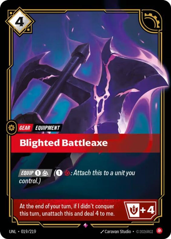 Blighted Battleaxe - 019/219 - Rare