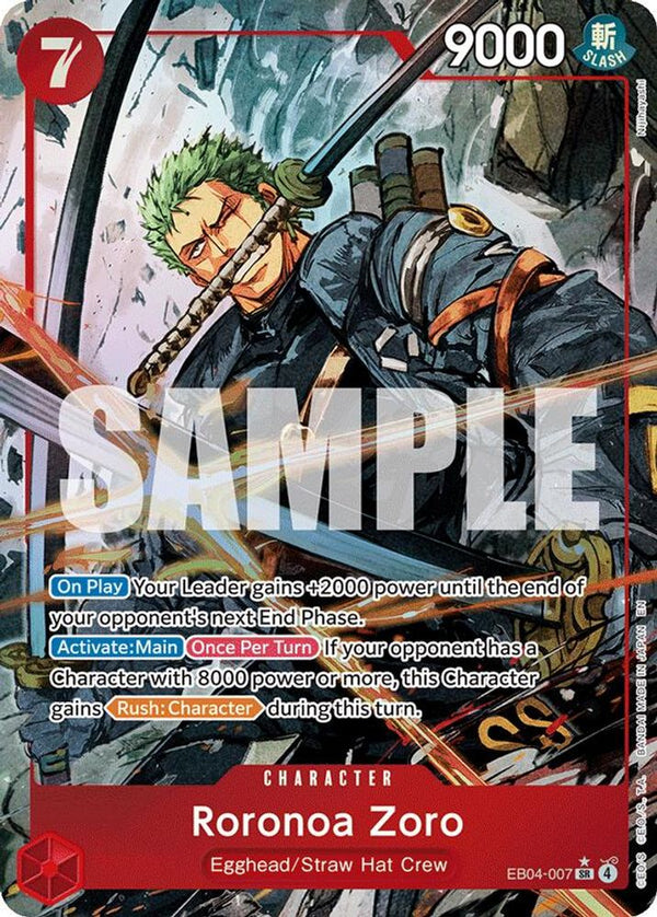 Roronoa Zoro (EB04-007) (Alternate Art) - EB04-007 - Super Rare