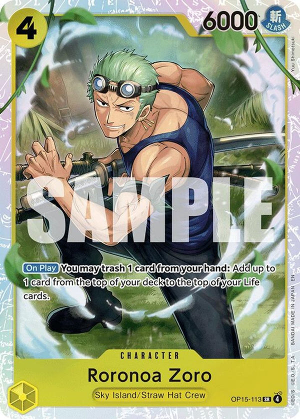 Roronoa Zoro (OP15-113) - OP15-113 - Super Rare