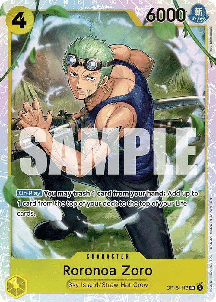 401 Games Canada - Roronoa Zoro (OP15-113) - OP15-113 - Super Rare