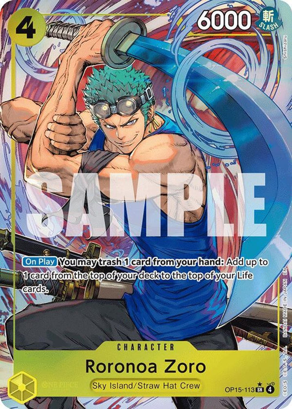 Roronoa Zoro (OP15-113) (Alternate Art) - OP15-113 - Super Rare